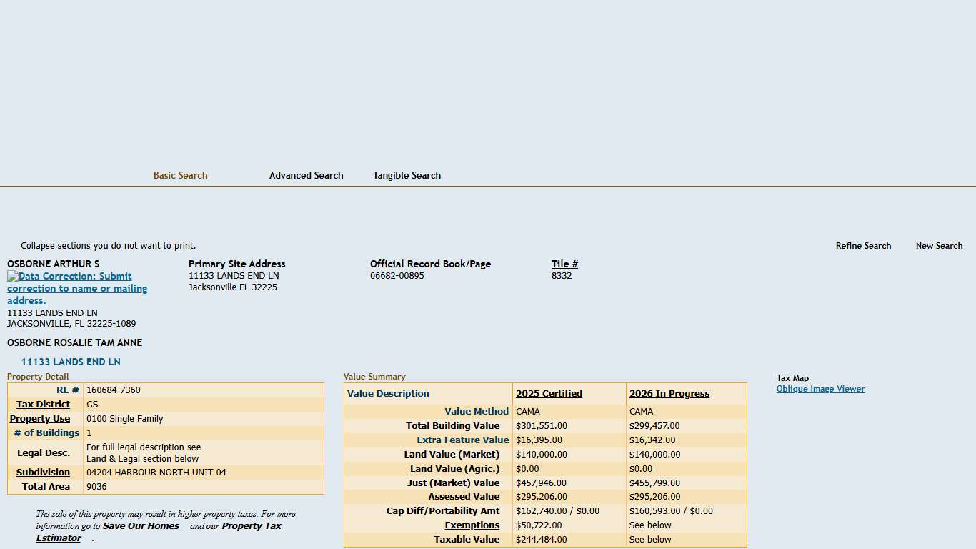 Property Appraiser - Property Details